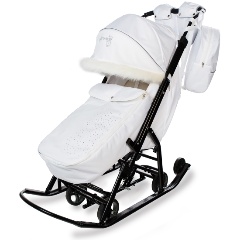 Изображение товара Санки-коляска Pikate Снеговик, Белый