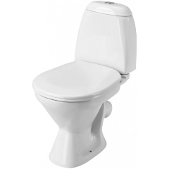 Изображение товара Унитаз-компакт Santek Римини 2-режимный на полу белый фарфор