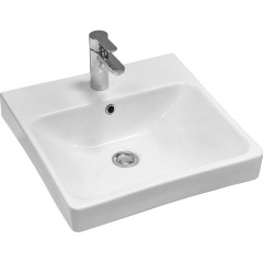 Изображение товара Раковина накладная Santek Адриана 45 1.WH50.1.630 белый фарфор квадратная
