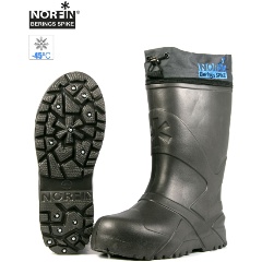 Изображение товара Сапоги зимние Norfin BERINGS SPIKE с манжетой и шипами, антрацид -45С EVA р.36-37
