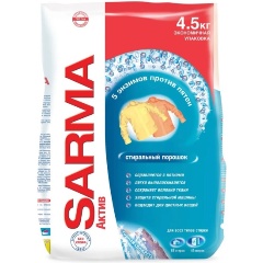 Изображение товара Стиральный порошок SARMA САРМА Автомат Актив Горная свежесть, 4.5 кг