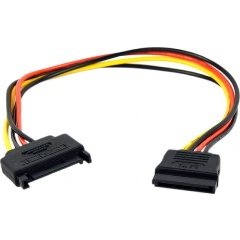Изображение товара Удлинитель кабеля питания SATA Cablexpert, 15pin(M)/15pin(F), 30см