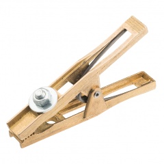 Изображение товара Зажим «крокодил» САТУРН 200 А 140 мм для сварки (латунь)