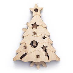 Изображение товара Сборная модель DROVO Новогодняя елка