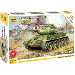 Изображение товара Сборная модель Танк Т-34/85 ZVEZDA 1:72 без клея 66 деталей