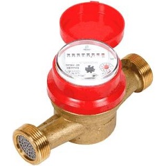 Изображение товара Счетчик воды универсальный Декаст ОСВУ (75-25-01) крыльчатый одноструйный