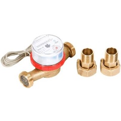 Изображение товара Счетчик воды универсальный Декаст ВСКМ-20 ДГ (72-20-245) крыльчатый одноструйный