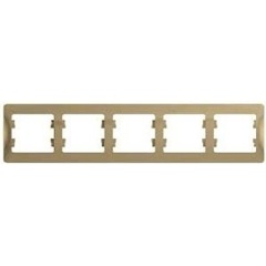 Изображение товара Рамка SCHNEIDER ELECTRIC 5-ая, горизонтальная SE Glossa Титан