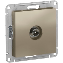 Изображение товара Розетка TV SCHNEIDER ELECTRIC ATLASDESIGN, механизм, шампань, ATN000593