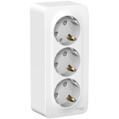 Изображение товара Розетка SCHNEIDER ELECTRIC BLANCA 3-я с заземлением, изолированный пластик, 16А, белая