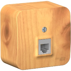 Изображение товара Розетка SCHNEIDER ELECTRIC BLANCA телефонная RJ11 ИЗОЛ.ПЛ., ЯСЕНЬ