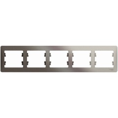 Изображение товара Рамка SCHNEIDER ELECTRIC GLOSSA горизонтальная GSL001205 из пластика