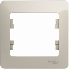 Изображение товара Рамка SCHNEIDER ELECTRIC GLOSSA Молочный, GSL000901