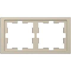Изображение товара Рамка SCHNEIDER ELECTRIC MERTEN D-Life 2-постовая, САХАРА, MTN4020-6533