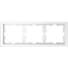 Изображение товара Рамка SCHNEIDER ELECTRIC MERTEN D-Life 3-постовая, БЕЛ. ЛОТОС, MTN4030-6535