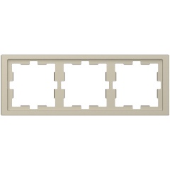 Изображение товара Рамка SCHNEIDER ELECTRIC MERTEN D-Life 3-постовая, САХАРА, MTN4030-6533