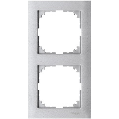 Изображение товара Рамка SCHNEIDER ELECTRIC MERTEN M-Pure 2 поста, Алюминий, SM, MTN4020-3660