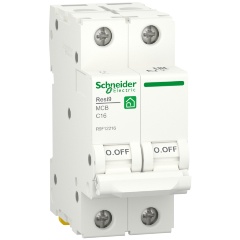 Изображение товара Автоматический выключатель Schneider Electric R9F12216 2P 16A IP20