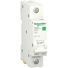 Изображение товара Автоматический выключатель SCHNEIDER ELECTRIC RESI9 63А 1P R9F12163