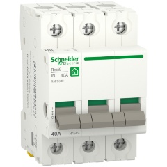 Изображение товара Выключатель нагрузки SCHNEIDER ELECTRIC RESI9 (мод. рубильник) 40А 3P, R9PS340
