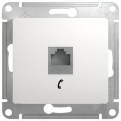 Изображение товара Розетка телефонная SCHNEIDER ELECTRIC RJ11 SE Glossa Бел для домашнего и офисного использования