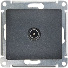 Изображение товара Розетка TV SCHNEIDER ELECTRIC TV оконечная 1DB SE Glossa, антрацит, GSL000791