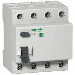 Изображение товара Устройство защитного отключения (УЗО) SCHNEIDER ELECTRIC 4p 63А 30мА тип AC EASY 9 EZ9R34463