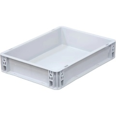 Изображение товара Ящик SEMBOL PLASTIK п/п 400х300х75 сплошной, гладкое дно, цв. серый