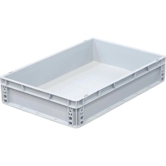 Изображение товара Ящик SEMBOL PLASTIK п/п 600х400х120 сплошной, усиленное дно, цв. серый