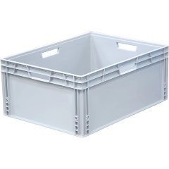 Изображение товара Ящик SEMBOL PLASTIK п/п 800х600х340 сплошной, усиленное дно, цв. серый