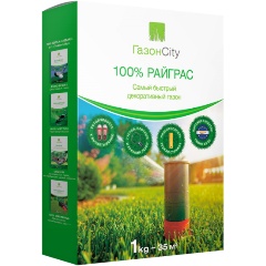 Изображение товара Семена газонной травы Газонcity "РАЙГРАС МНОГОЛЕТНИЙ 100%" (1 кг)