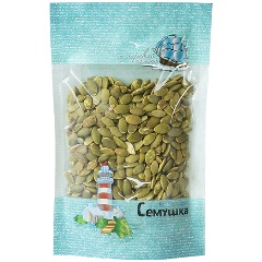Изображение товара Семена тыквы очищенные жареные соленые "Семушка" 200 г