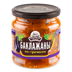 Изображение товара Закуска овощная Семилукская трапеза Баклажаны по-гречески 460 г