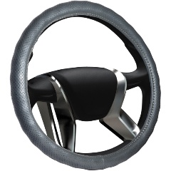 Изображение товара Оплетка на руль SENATOR Alabama, кожаная, "M", 38см, серая