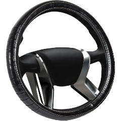 Изображение товара Оплетка на руль SENATOR Kanzas, кожаная, "M", 38см