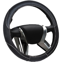Изображение товара Оплетка на руль SENATOR Michigan, замшевая, "M", 38см, черная