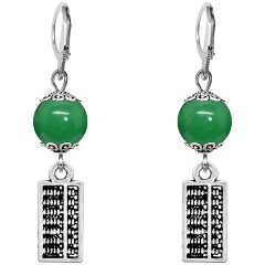 Изображение товара Серьги-амулеты АМУЛЕТИКА SE-MKA27-21 из нефрита для привлечения богатства