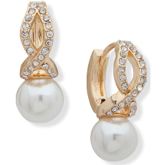 Изображение товара Серьги Anne klein 60521154 из сплава с кристаллами желтое золото