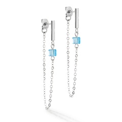 Изображение товара Элегантные серьги Blue-Silver Coeur de Lion 5076/21-0717 для женщин с кристаллами