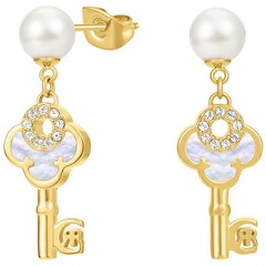 Изображение товара Элегантные серьги CERRUTI 1881 CIJLE0010801 с кристаллами и жемчугом