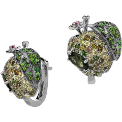 Изображение товара Элегантные серьги Gevorkyan 01С6213481-5 с драгоценными вставками