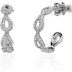 Изображение товара Серьги Gevorkyan 01С6214487 из белого золота с бриллиантами