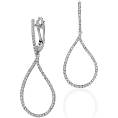 Изображение товара Серьги Gevorkyan из белого золота 585 с бриллиантами 0.4 карат