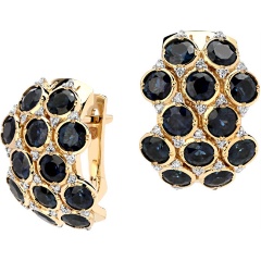 Изображение товара Серьги GEVORKYAN 01С6311960-3 из золота с бриллиантами и сапфирами