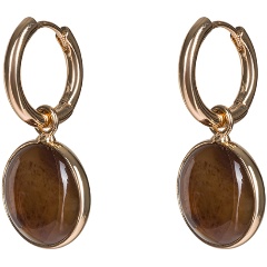 Изображение товара Серьги FIORE LUNA COFFE AGATE натуральный камень для женщин