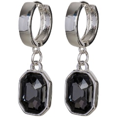 Изображение товара Серьги FIORE LUNA Silver Night с кристаллами Swarovski для женщин