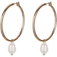 Изображение товара Серьги FIORE LUNA White Pearle Ring (LE6089 G)