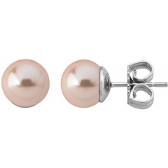 Изображение товара Элегантные серьги Majorica из серебра 925 пробы с органическим жемчугом