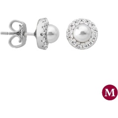 Изображение товара Серьги Majorica 15255.01.2.000.010.1 из серебра с жемчугом и цирконием