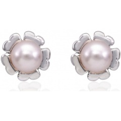 Изображение товара Серьги из серебра 925 пробы с органическим жемчугом Majorica 16286